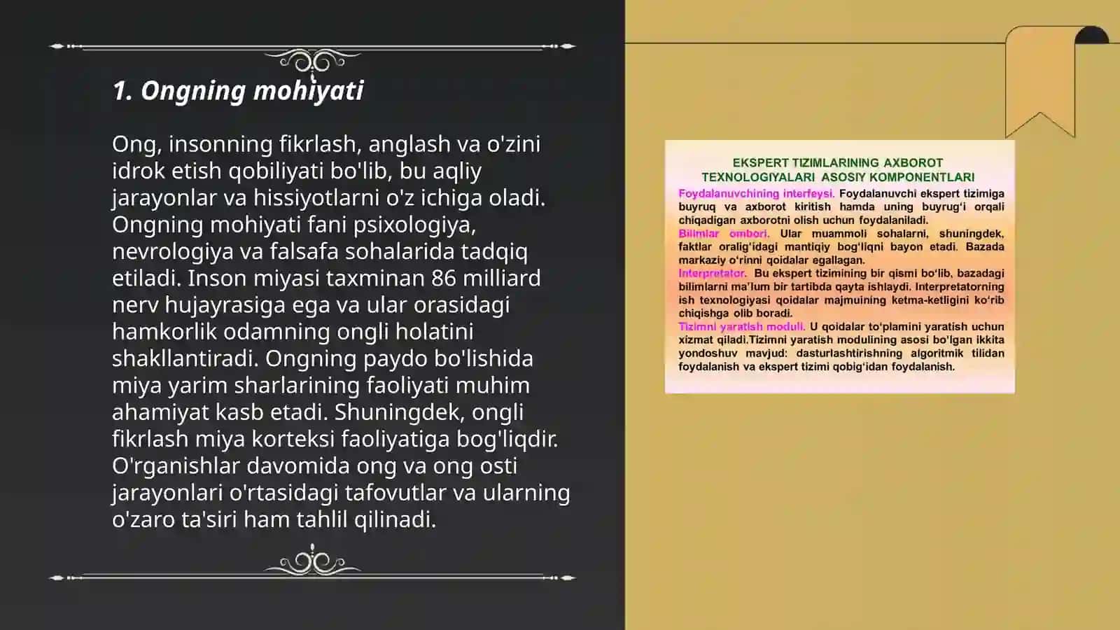 Ong haqida tushuncha va xossalari 3