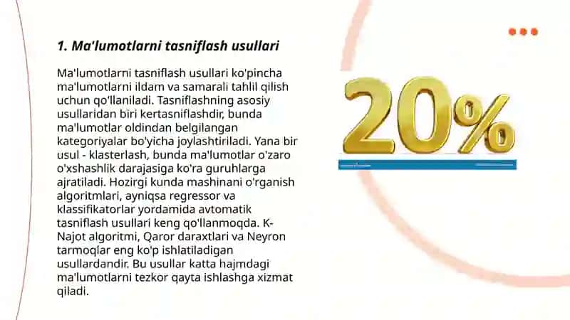 Mutaxassislikka oid masalalar yechish.Maʼlumotlarni tartiblash va filtrlash 3