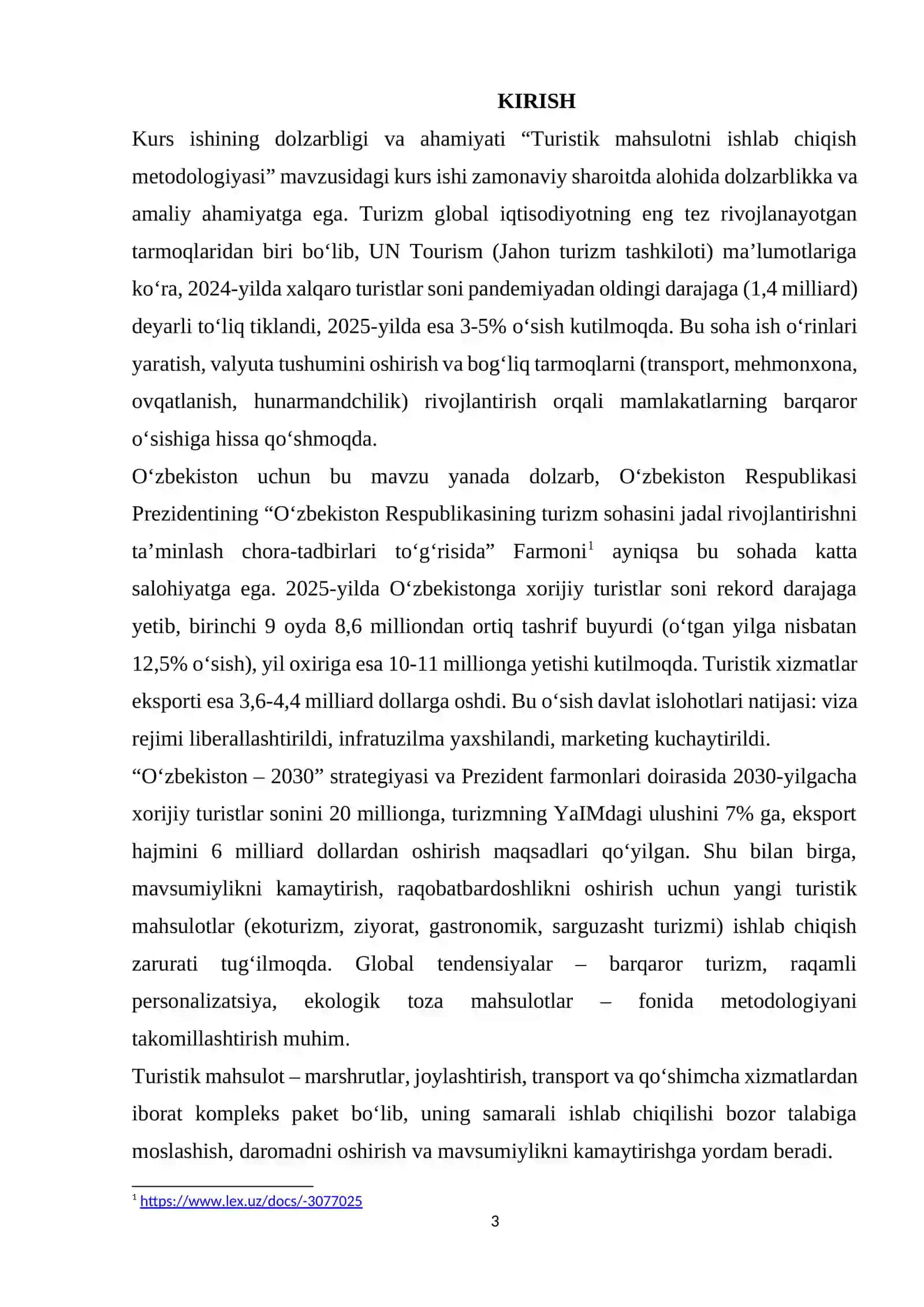 Turistik mahsulotni ishlab chiqish metodologiyasi 3