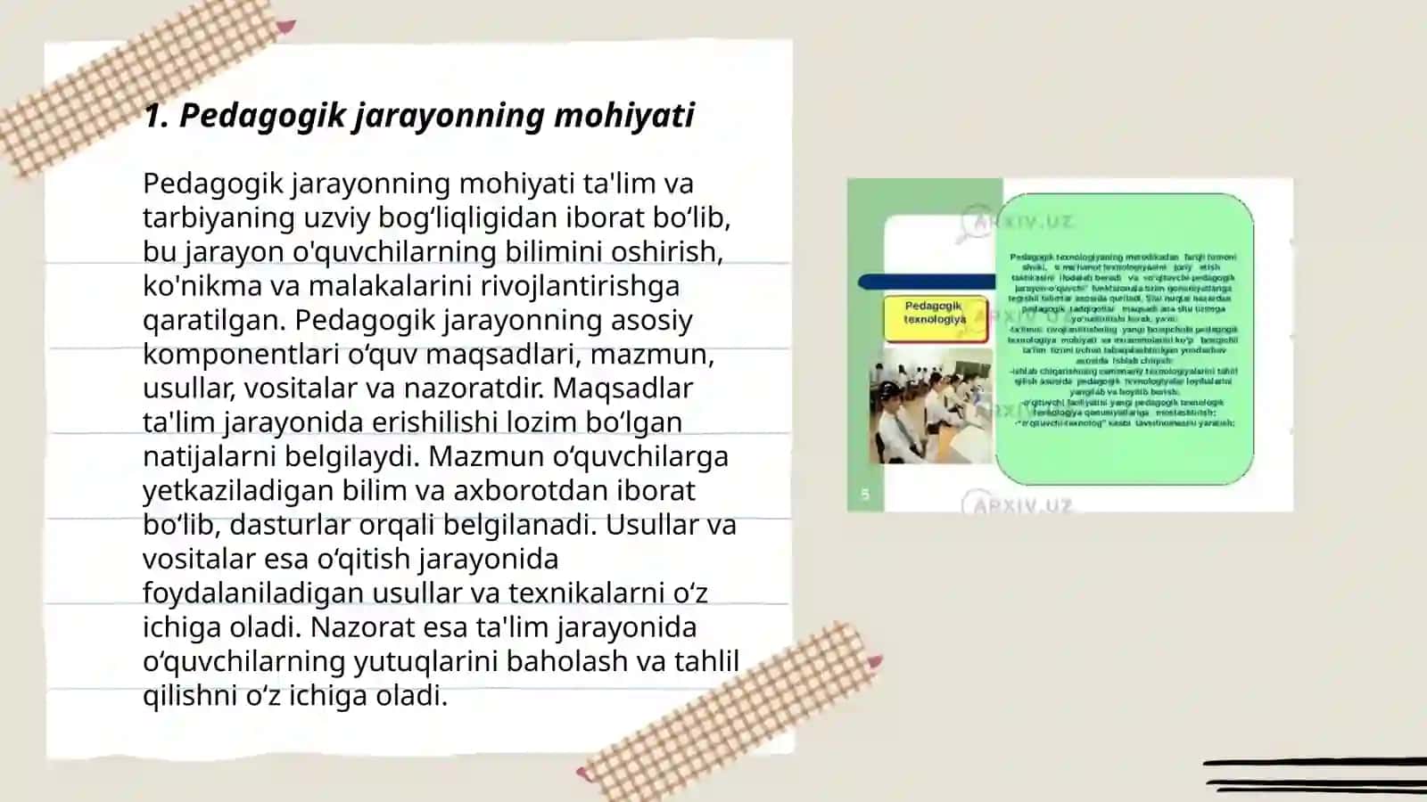 Yaxlit pedagogik jarayon va uning etaplari 3