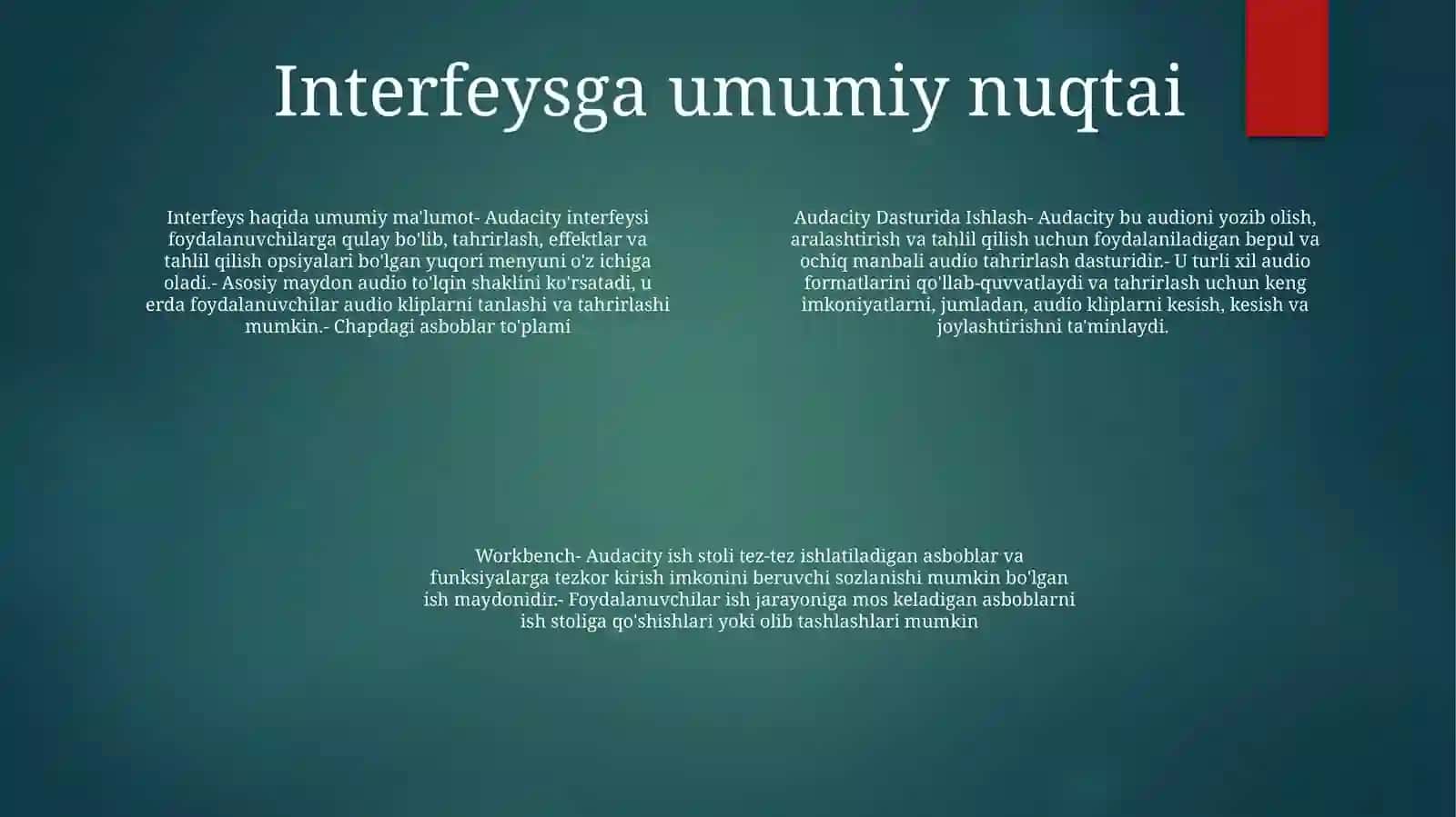 AudacityDasturidaIshlash 3