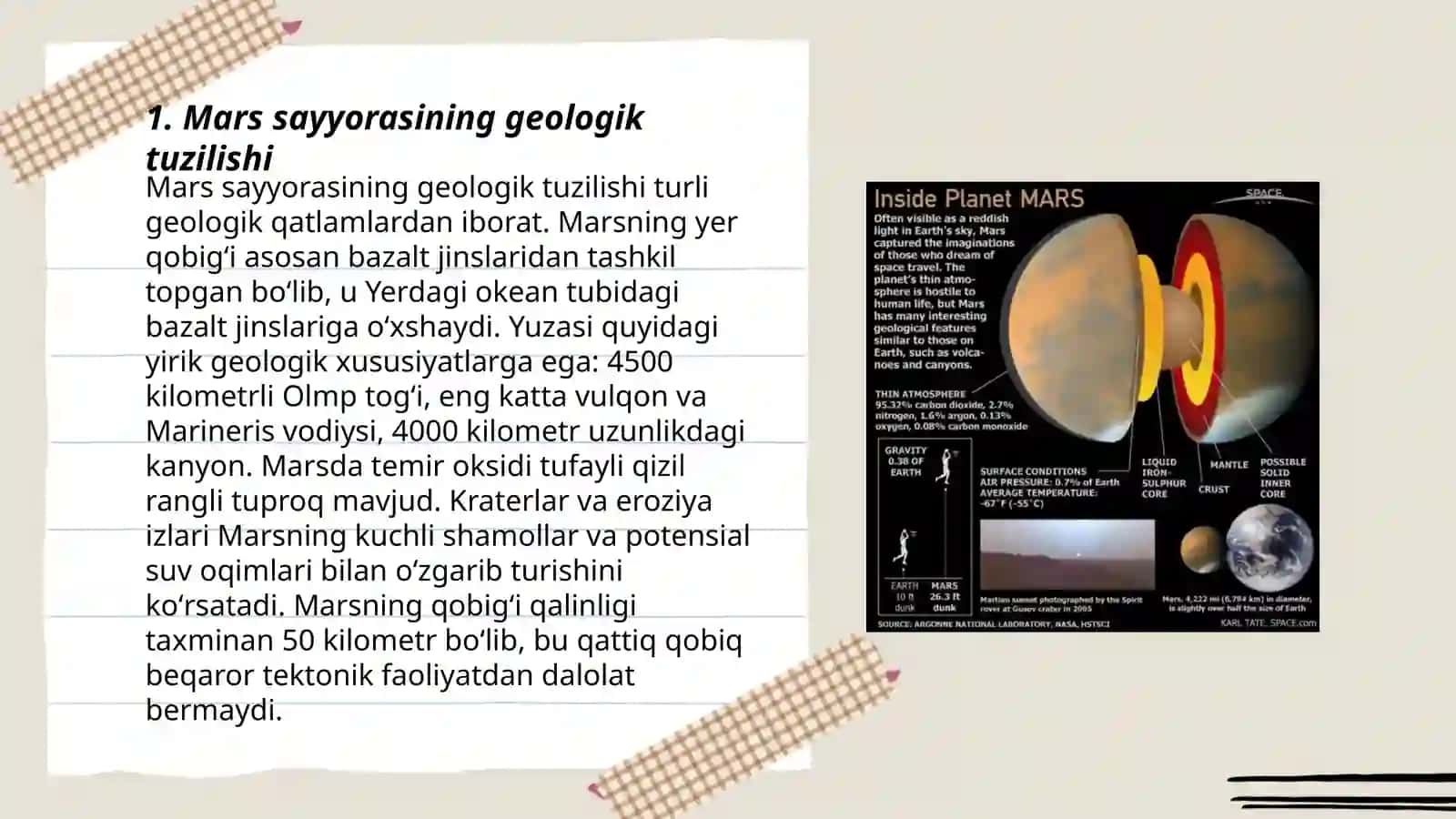 Mars sayyorasi tadqiqotlari 3