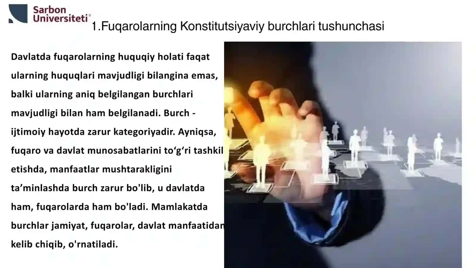 Fuqarolarning Konstitutsiyaviy burchlari tushunchasi 3