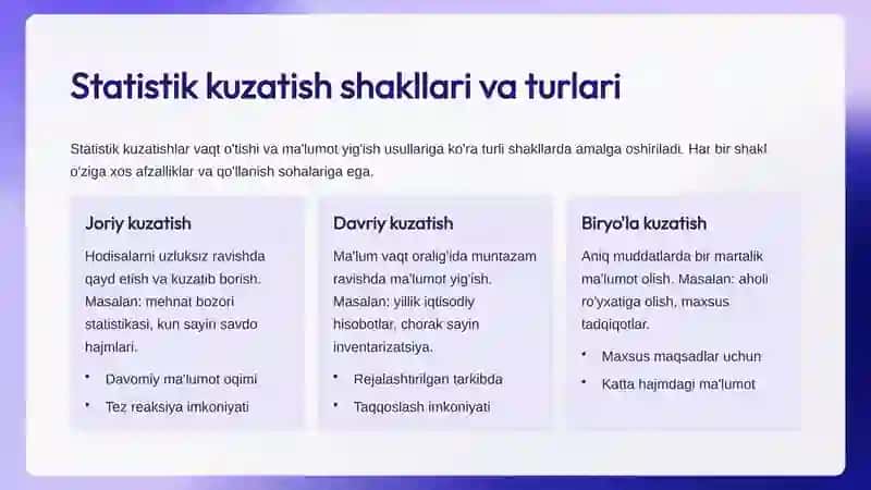 Statistik ma'lumotlarni to'plash nazariyasi va amaliyoti 3