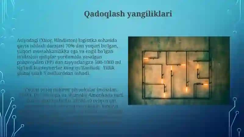 Polimer materiallarning sanoatda qoʻllanilishi:) 3