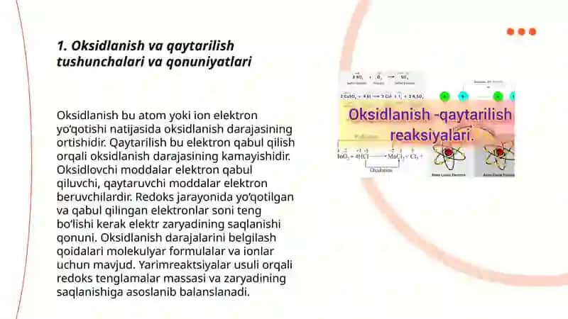 Oksidlanish qaytarilish jarayonlarining nazariy asoslari 3