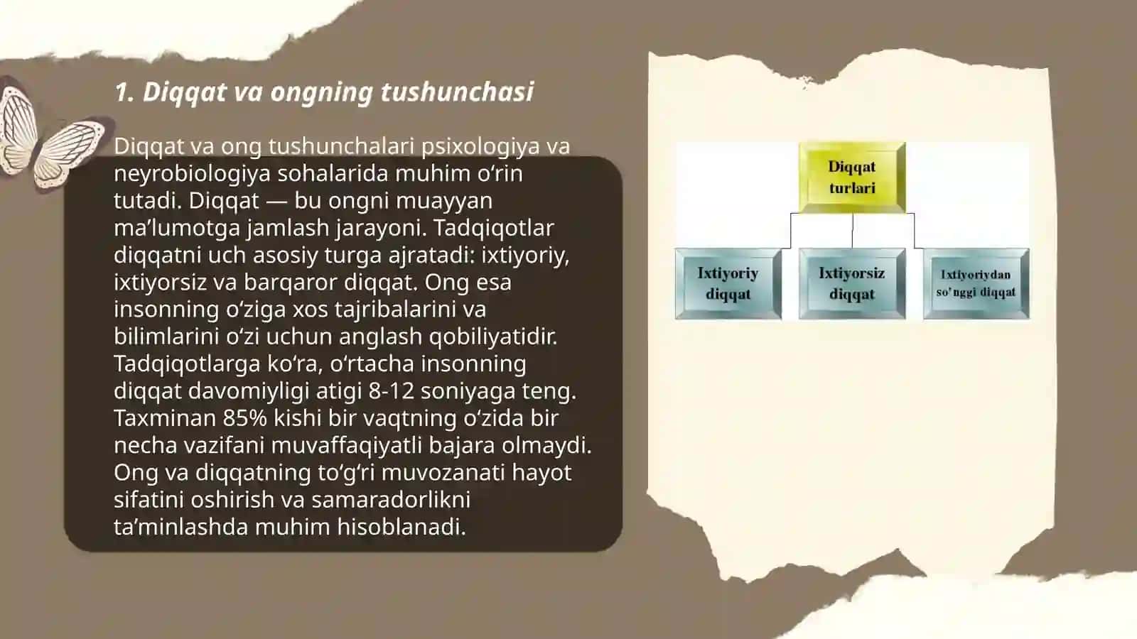 Diqqatning barqarorligini o'rganish xususiyati 3