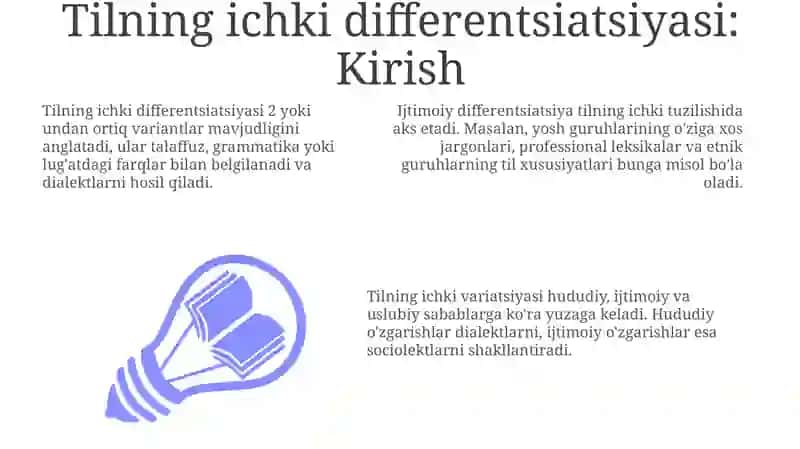 Tilning ichki differensiatsiyasi 3