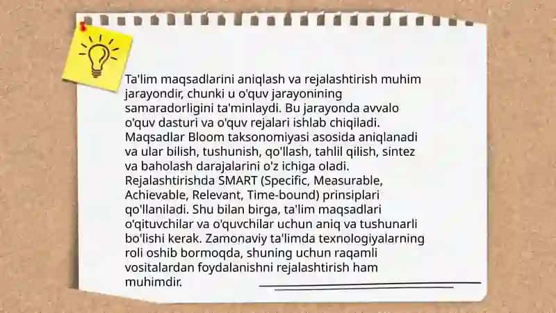 Ta'lim metodlari va vositalari 3