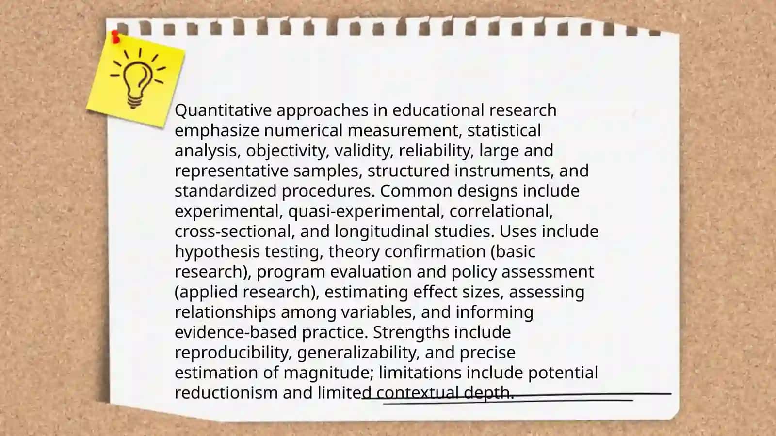 Different approaches in educational research and their characteristics 3