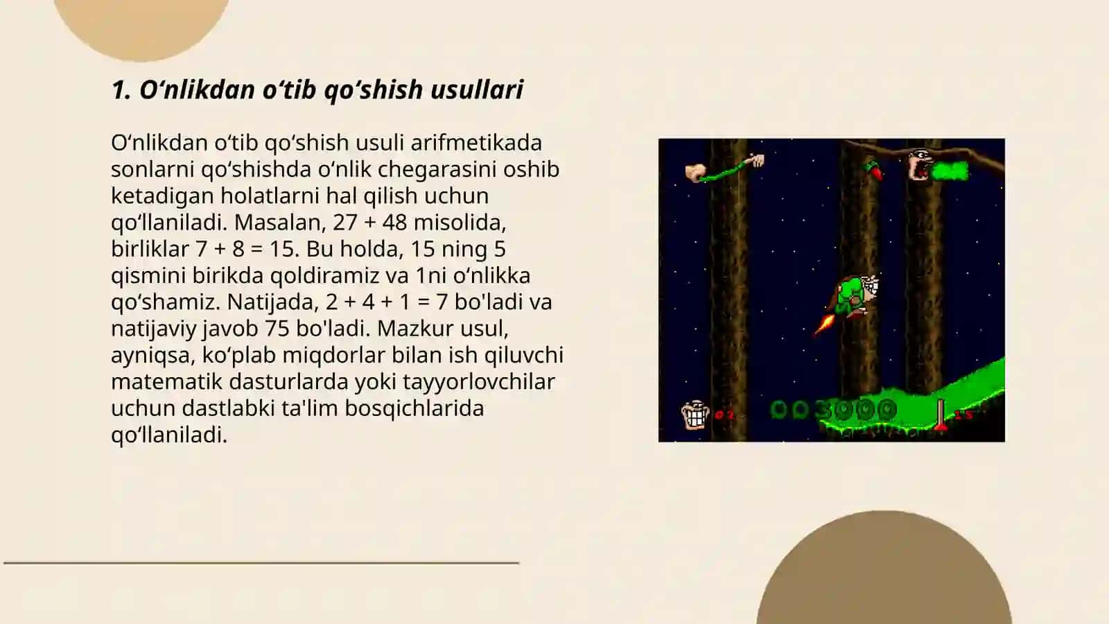 Oʻnlikdan oʻtib qoʻshish usullari 3