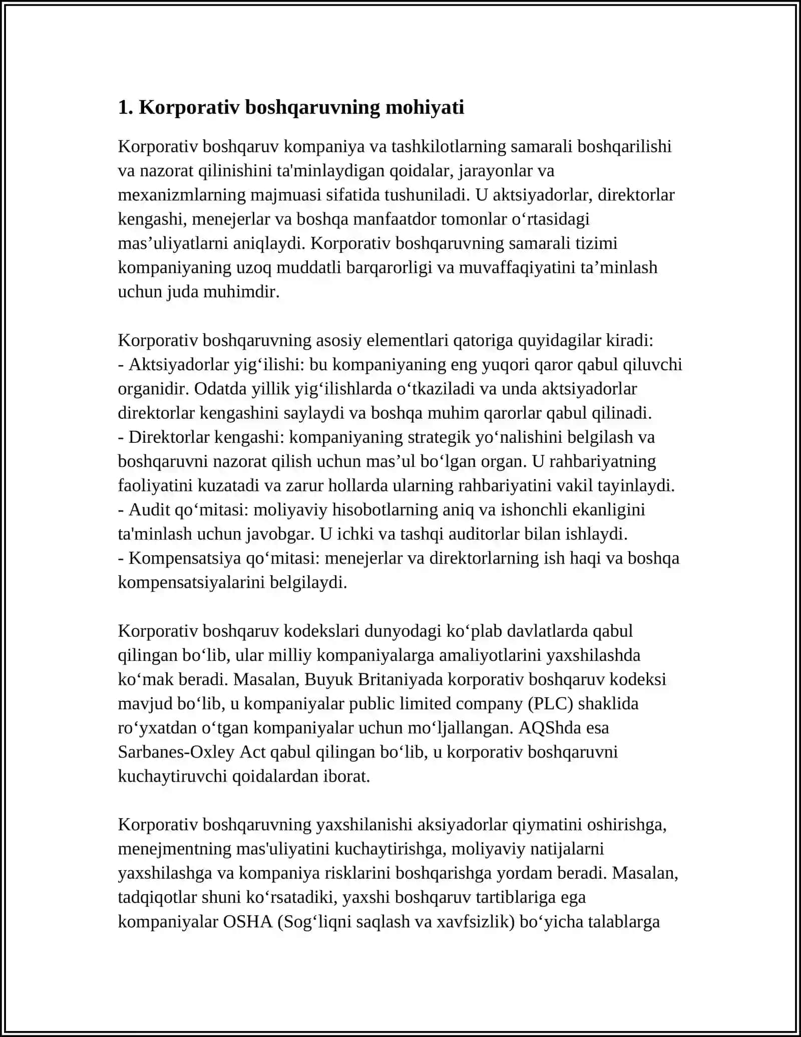 KORPARATIV BOSHQARUV 3
