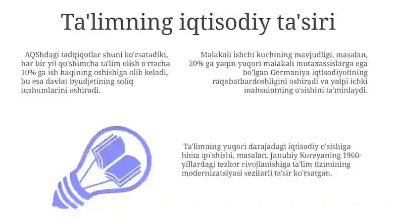 Ta'limning iqtisodiy ta'siri 3