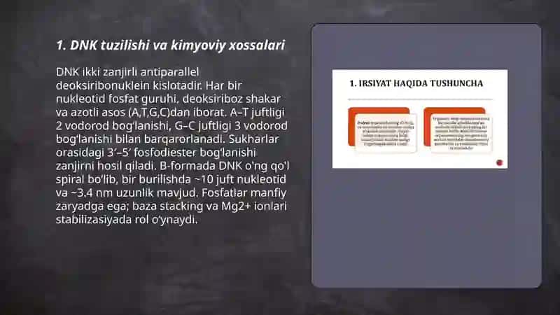 Irsiyatning molekulyar asoslari 3