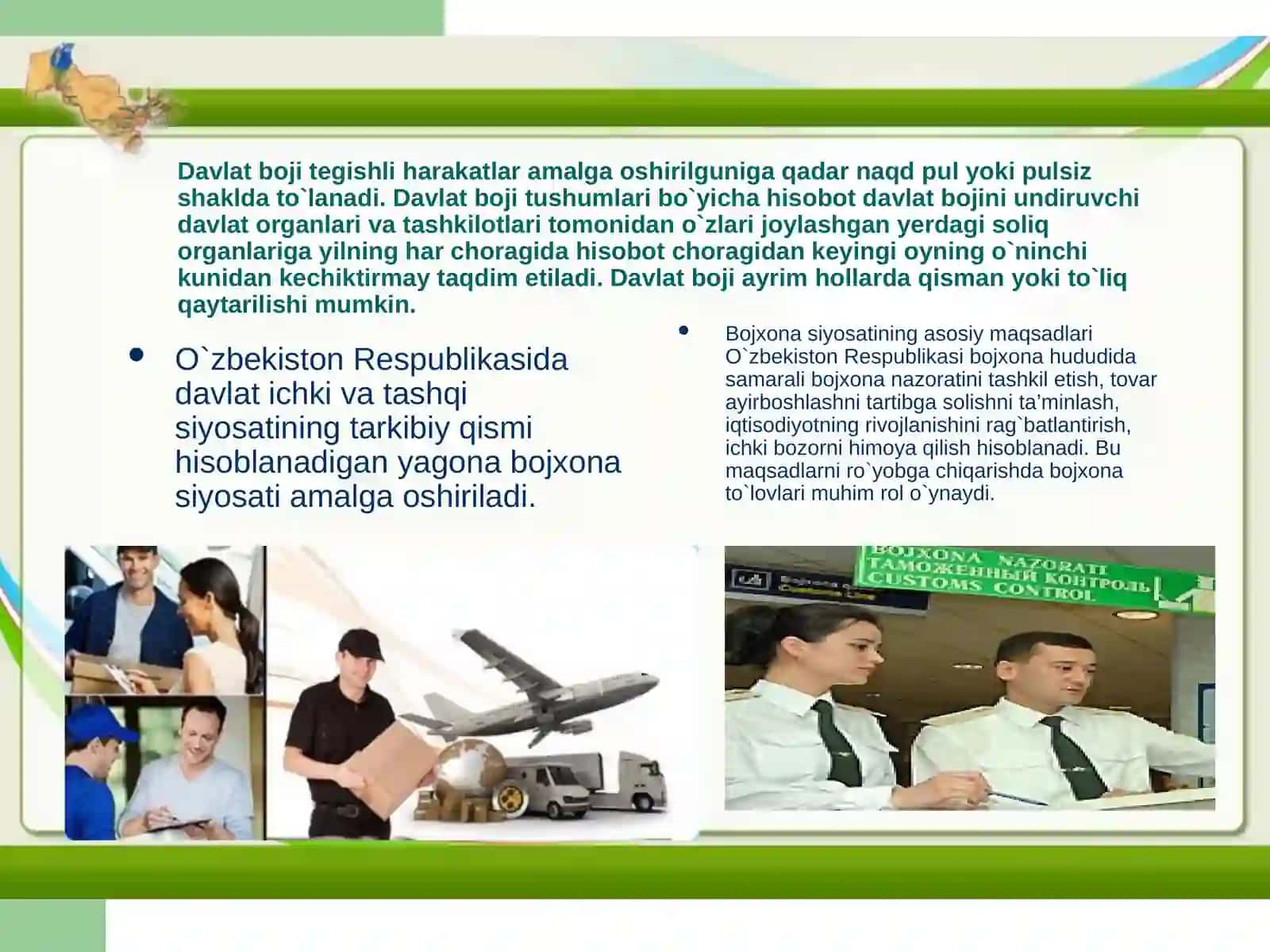 Tashqi savdo faoliyatini bojxona orqali tartibga solish 3