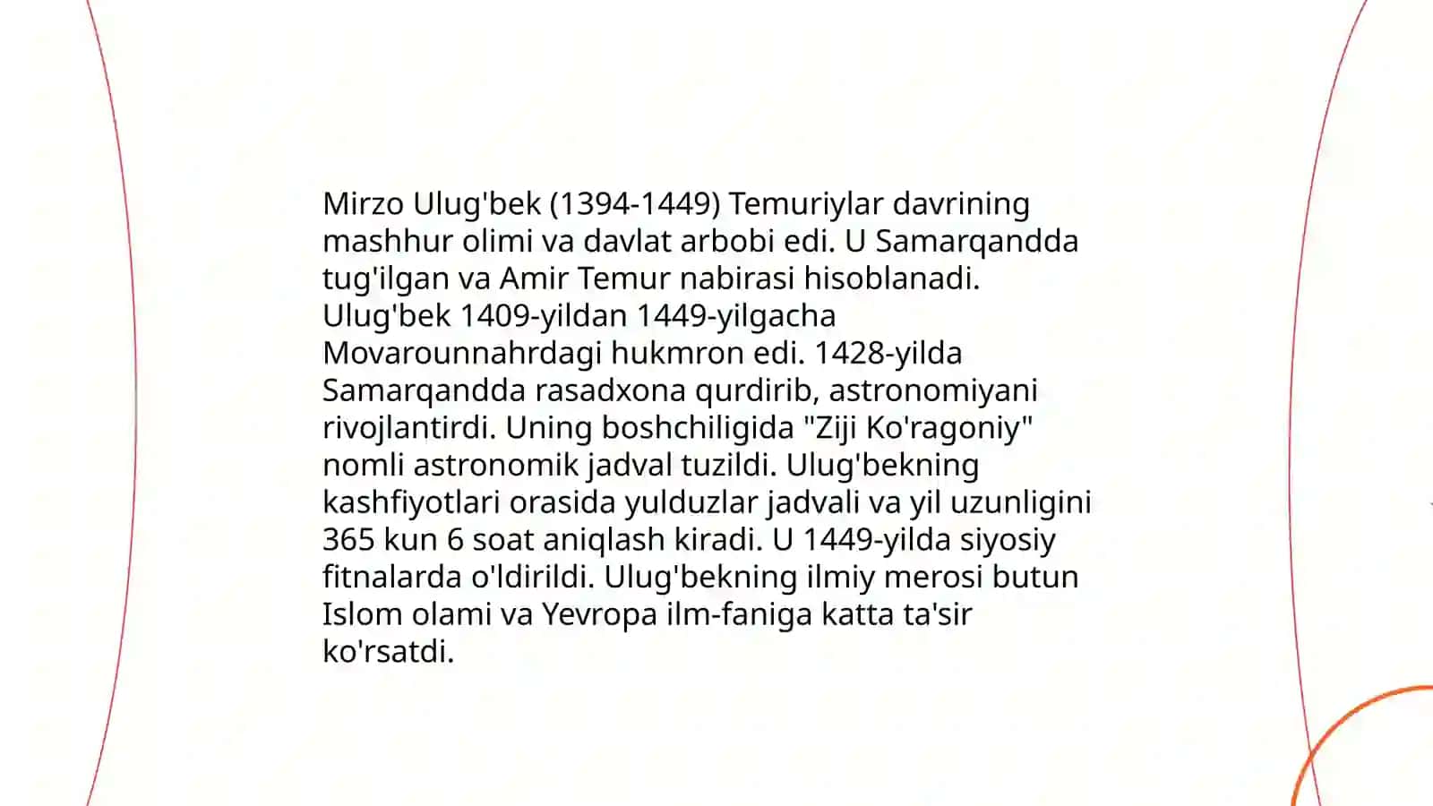 Mirzo Ulug'bek-davlat arbobi va buyuk olim 3