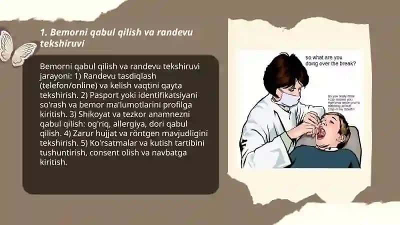 Stomatolog yordamchisining ish algoritmi 3