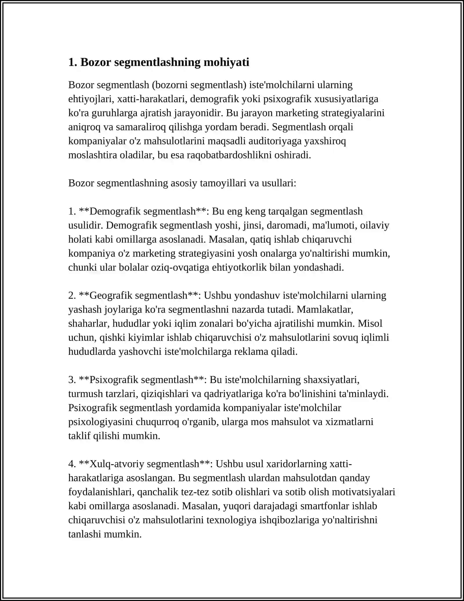 BOZORNI SEGMENTLASH 3