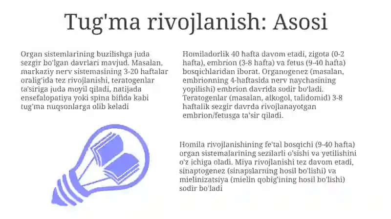 Tug'ma rivojlanish: Asosi 3
