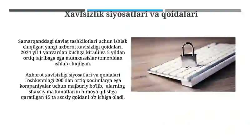Axborot xavfsizligini taʼminlash usullari 3