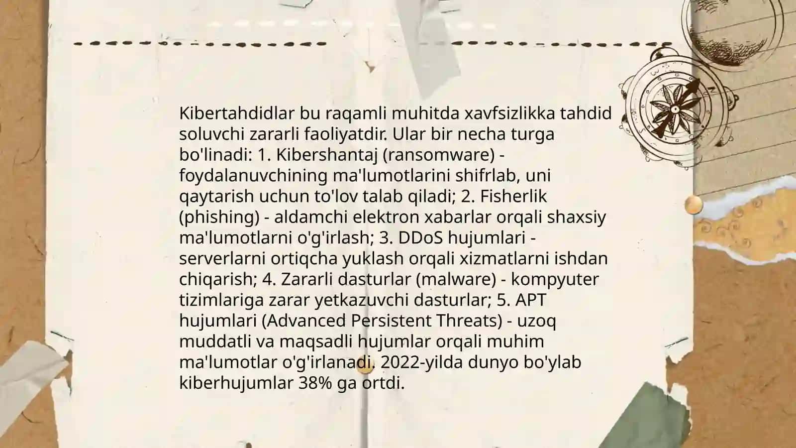 Raqamli xavfsizlik masalalari vs uni taminlash yóllari 3
