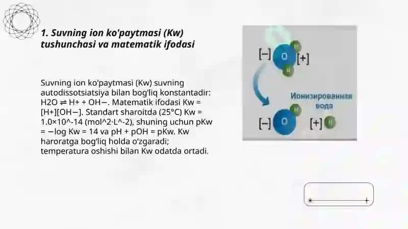 Suvning ion kopaytmasi 3