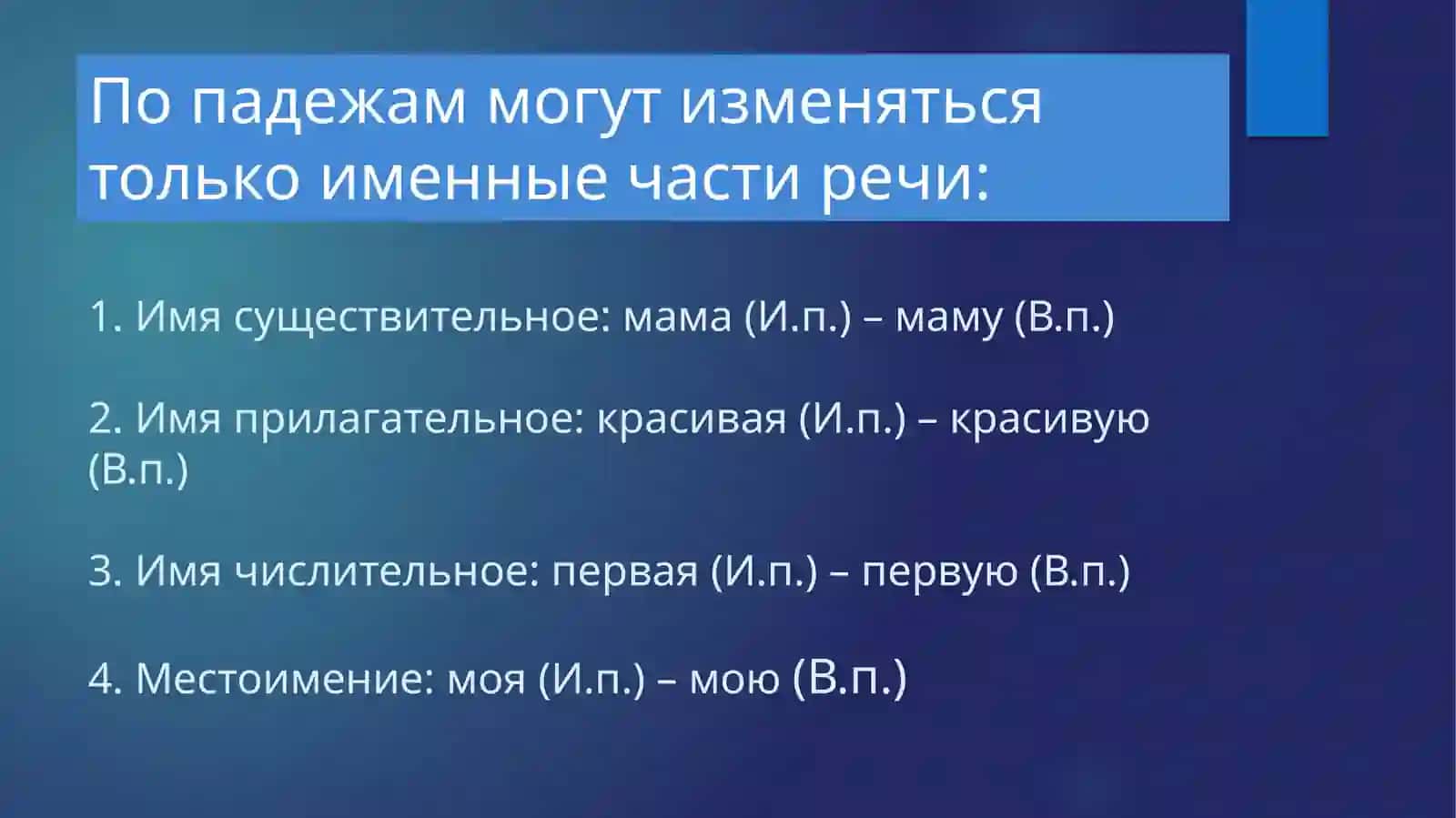 Части речив русском языке 3