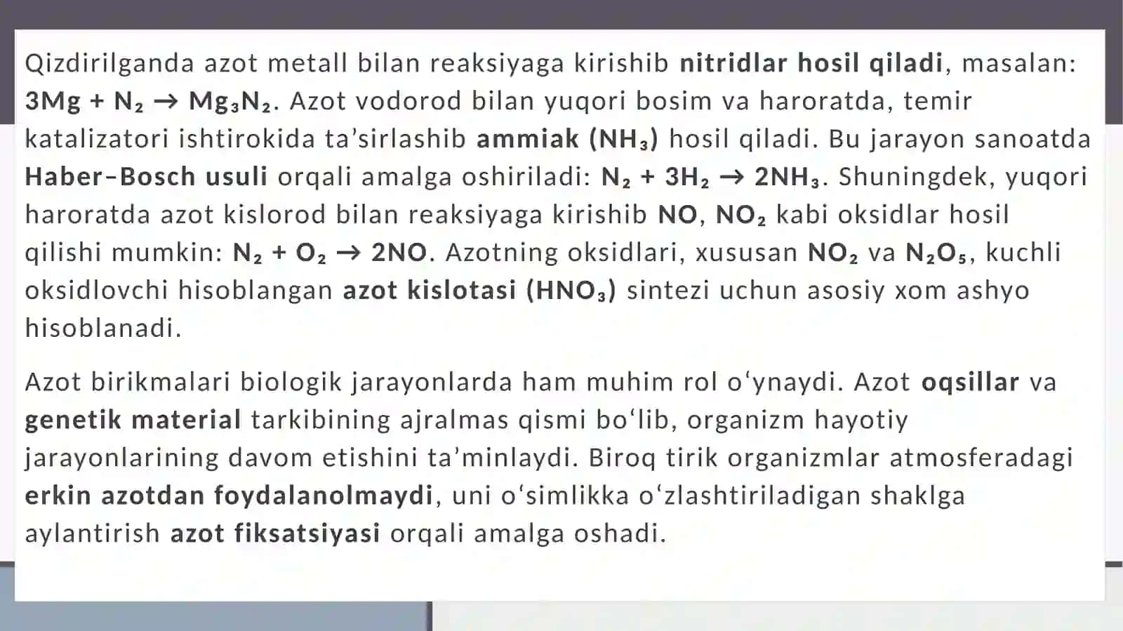 AZOTNING XOSSALARI VA ISHLATILISHI 3