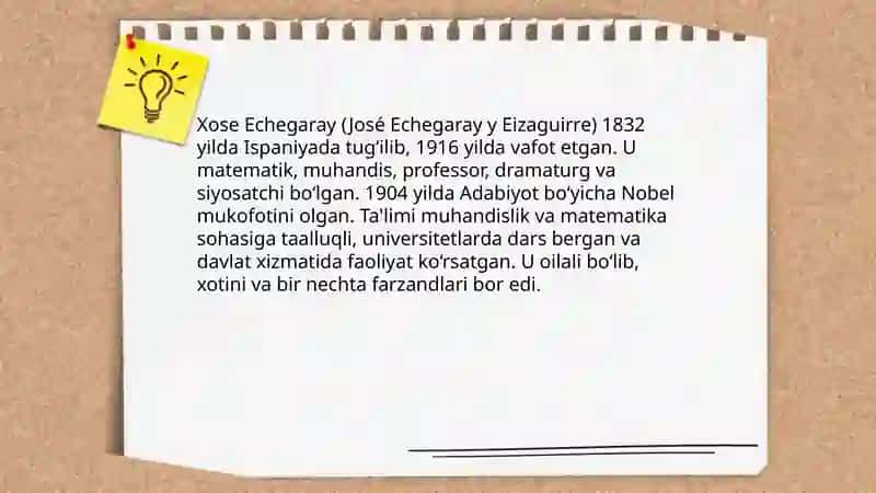 Xose Echegaray hayoti va oilasi 3