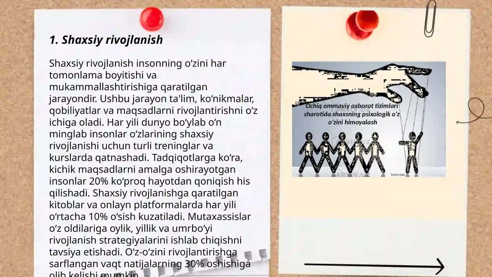 Shaxsiy rivojlanish 3