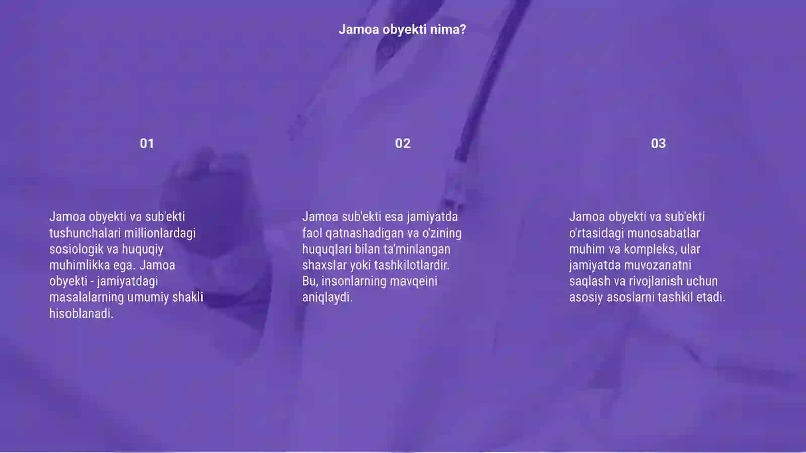 Jamoa obyekti va sub'ekti sifatida 3