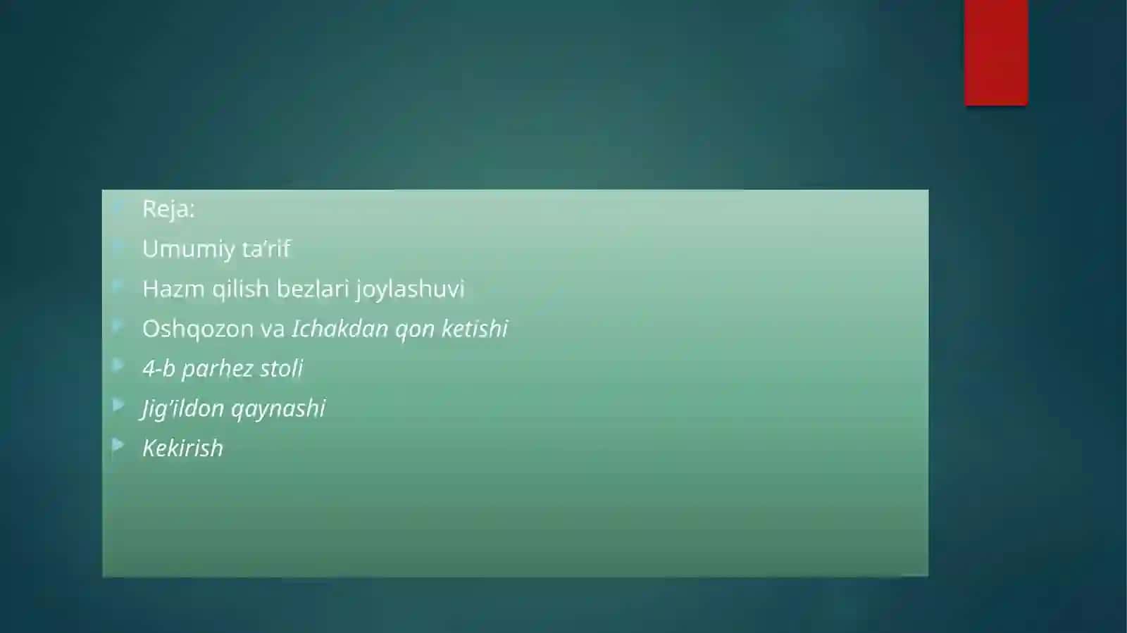 Hazm qilish sistema 3