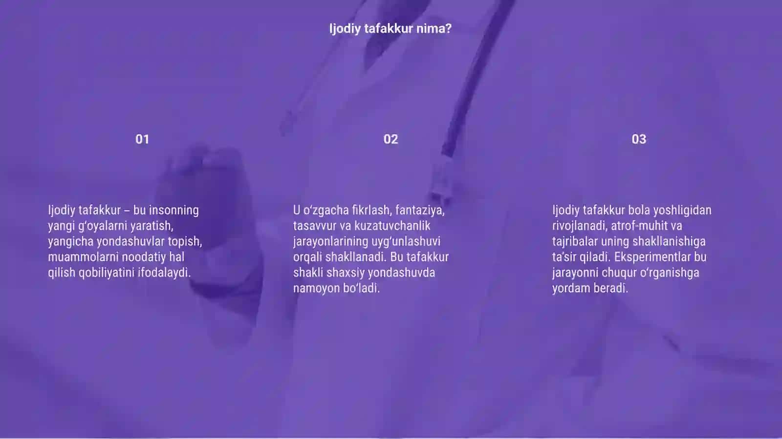 Ijodiy tafakkurni eksperimental oʻrganish metodikalari 3