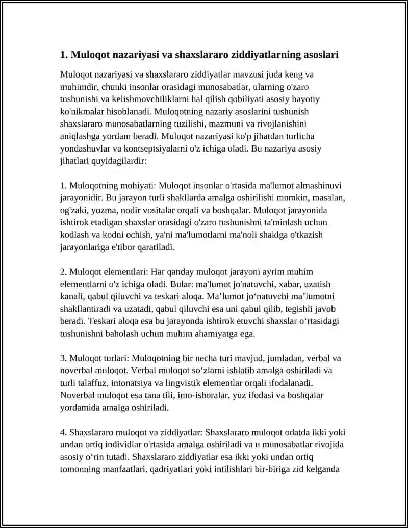 MULOQOT VA SHAXSLARARO ZIDDIYATLAR 3