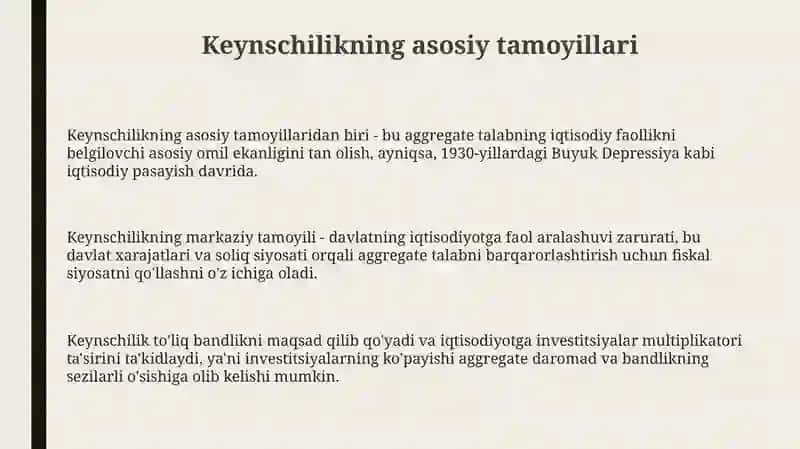 Jon Meynard Keyns iqtisodiy ta'limoti 3