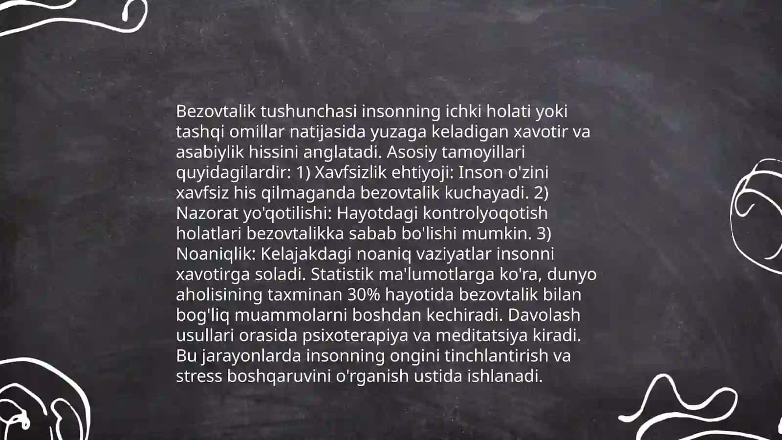 Bezovtalik Tushunchasi 3