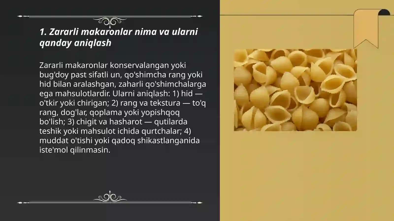 Zararli makaronlar haqida 3