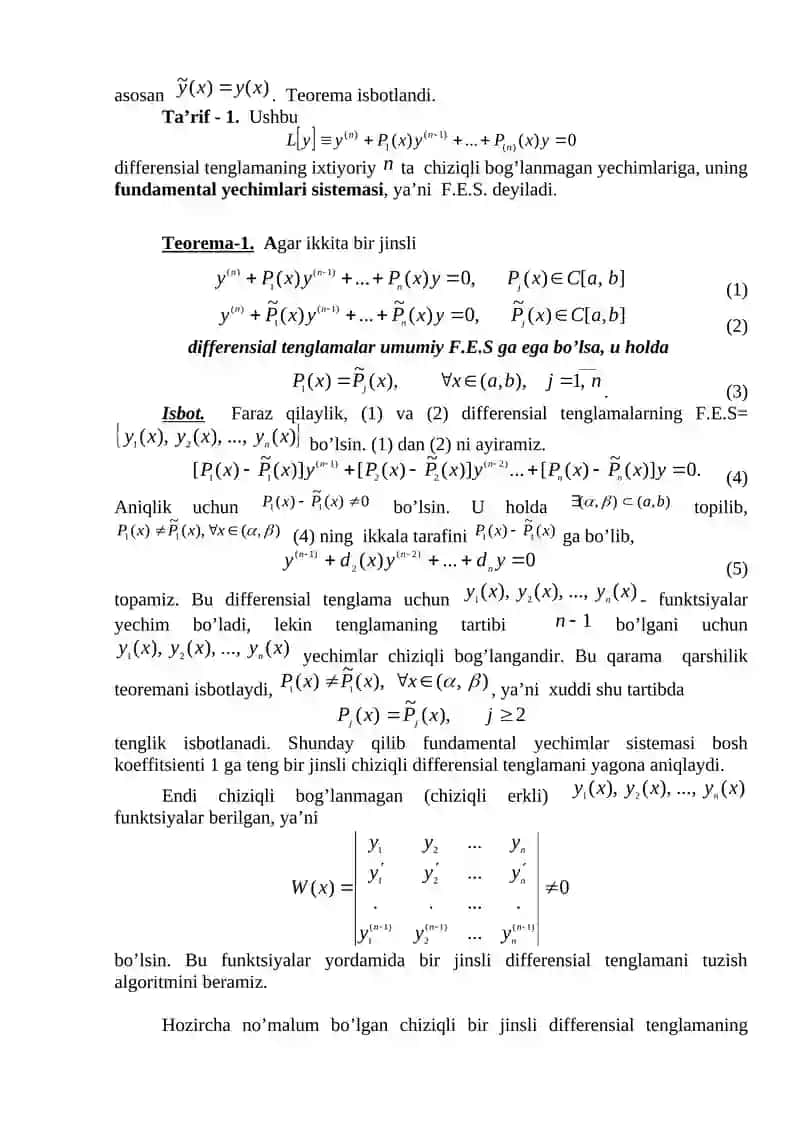 Оstrоgradskiy-Liuvill fоrmulasi 3