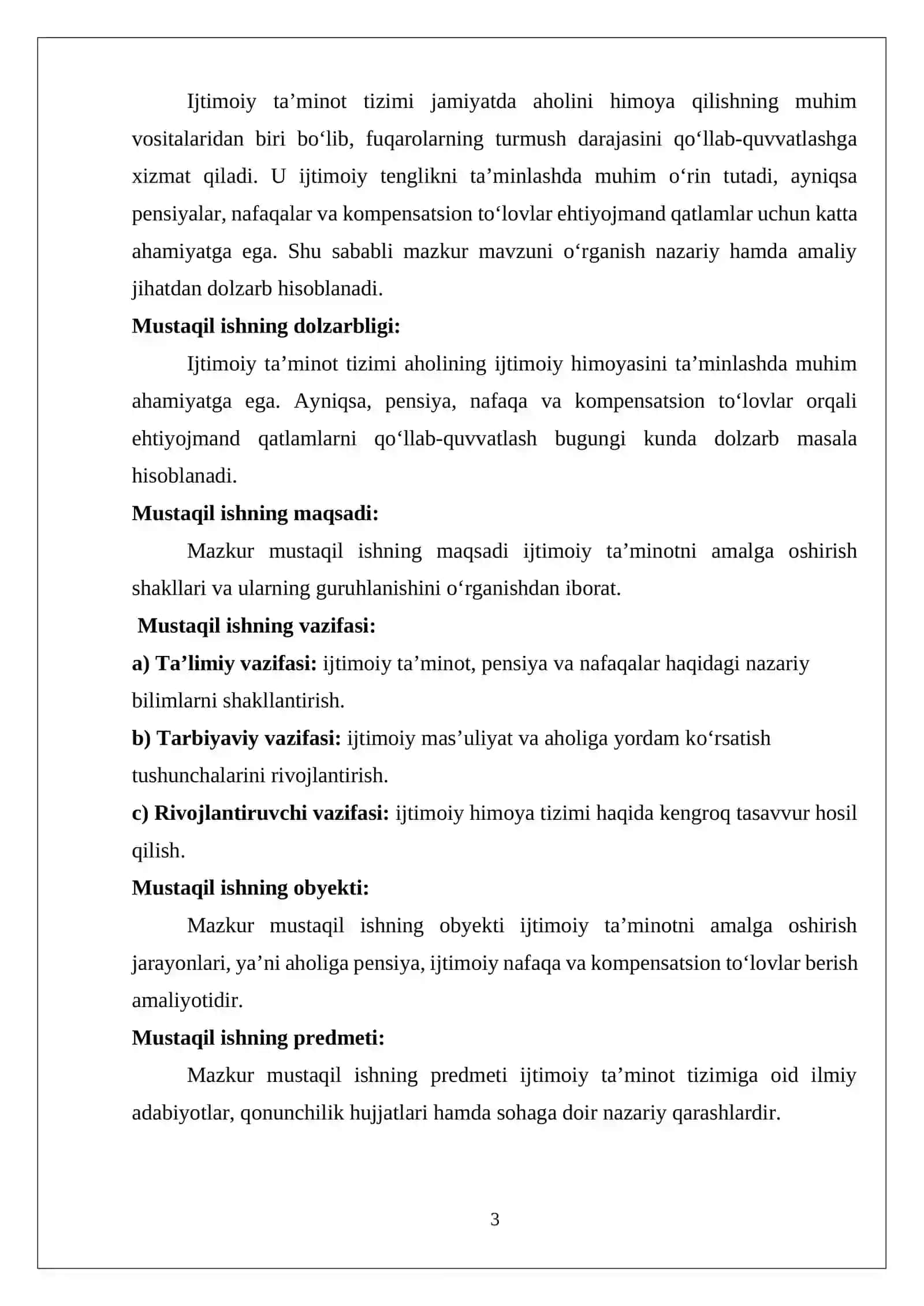 Ijtimoiy ta’minotni amalga oshirish 3