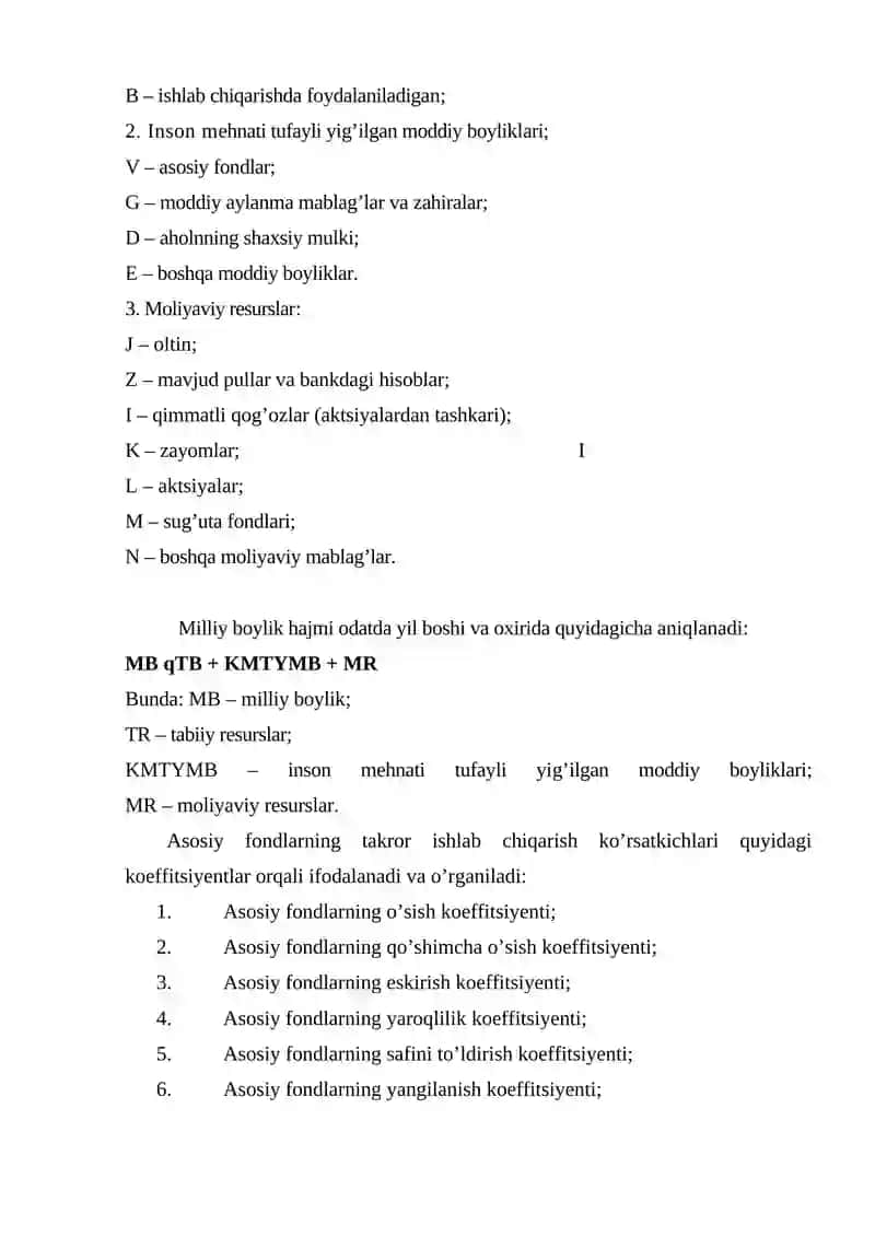 Milliy boylik statistikasi 3