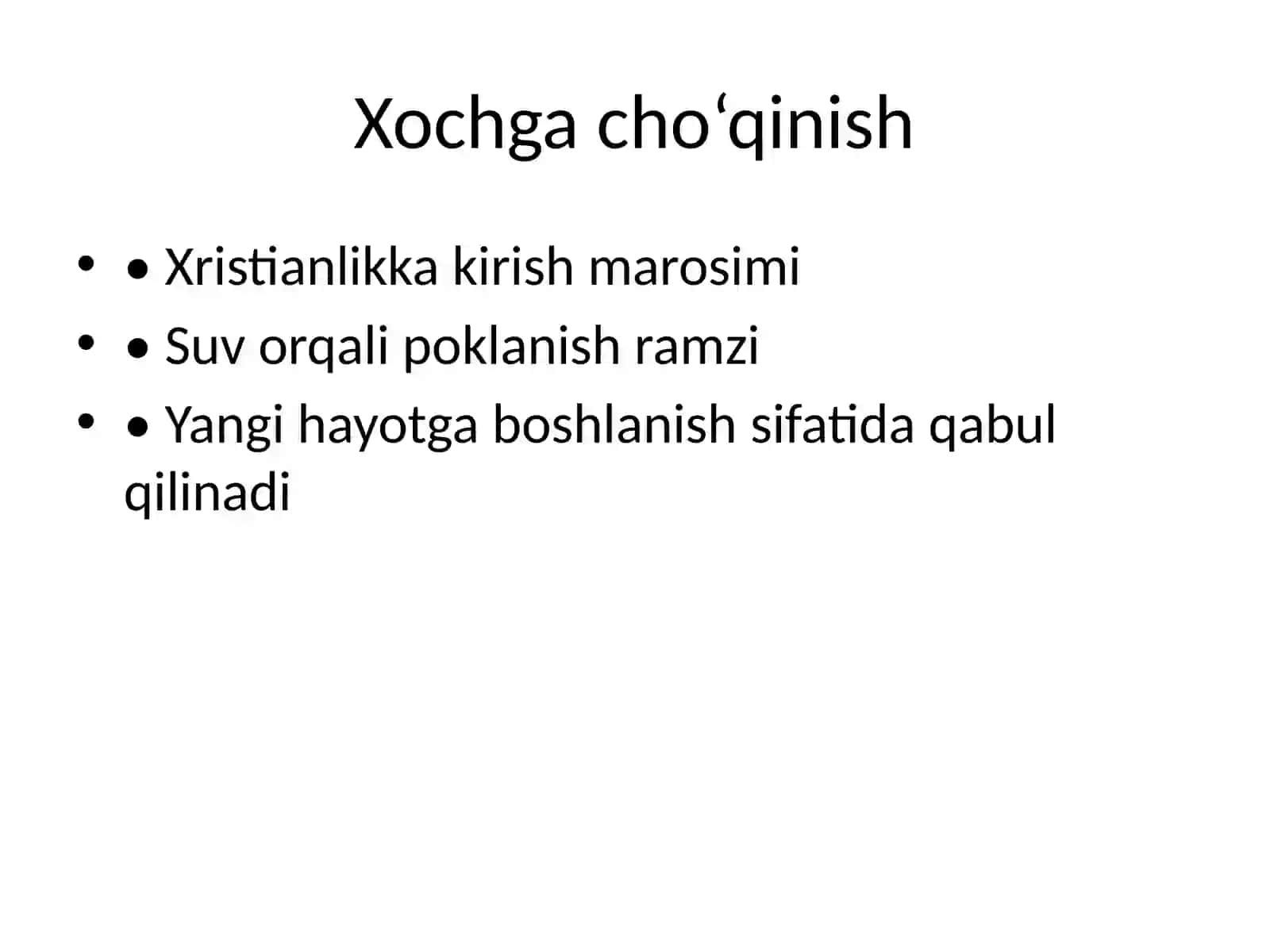 Xristianlik marosimlari 3