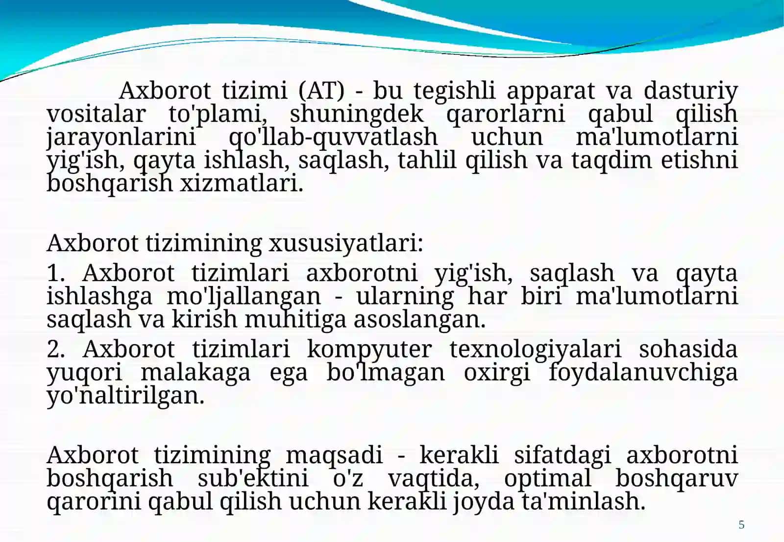 Axborot tizimlarini loyihalashni boshqarish (CRM va ERP) 3