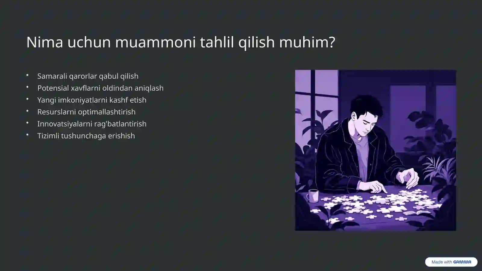 Muammoni Tahlil Qilish San'ati 3