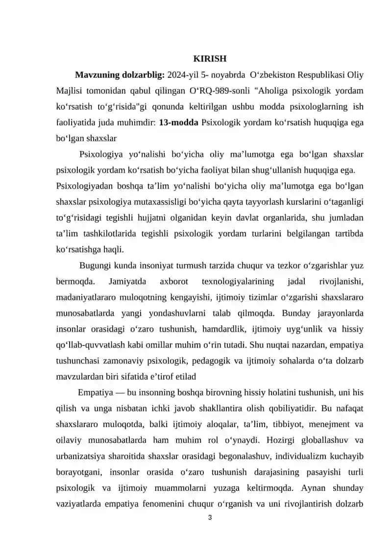 EMPATIYA VA UNING TADQIQ QILISH YO’LLARI 2 3