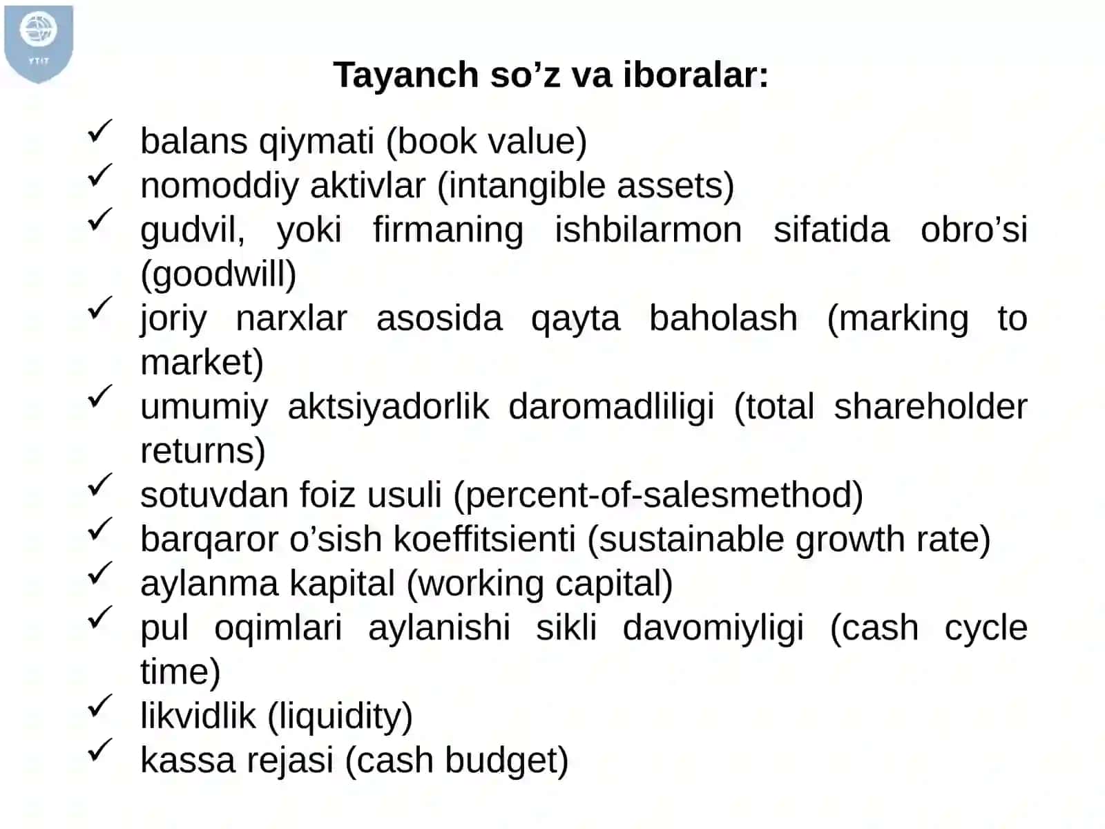 Moliyaviy hisobot: mazmuni, funksiyalari vaturlari 3