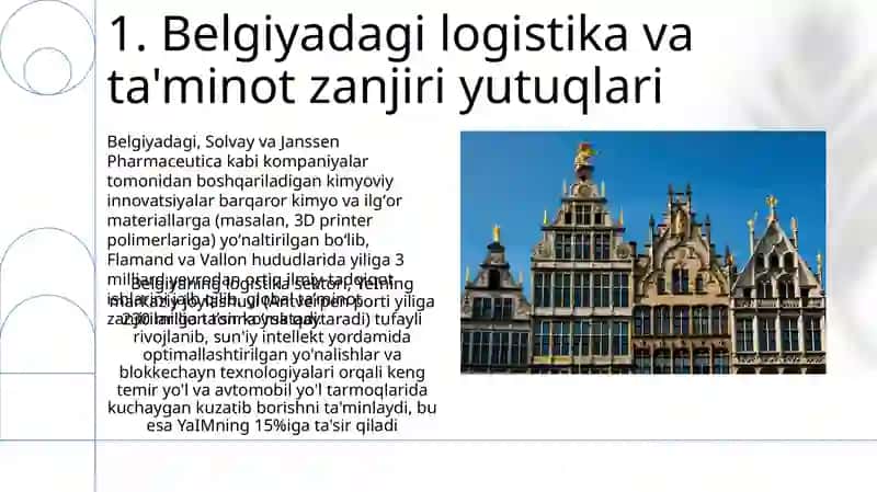 Belgiyaning Moliya, Logistika va Transporti 3