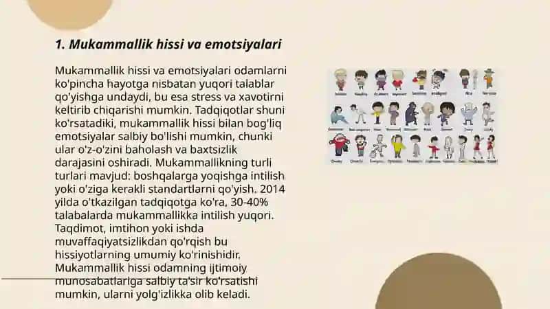 Mukammallik hissi va emotsiyalari 3