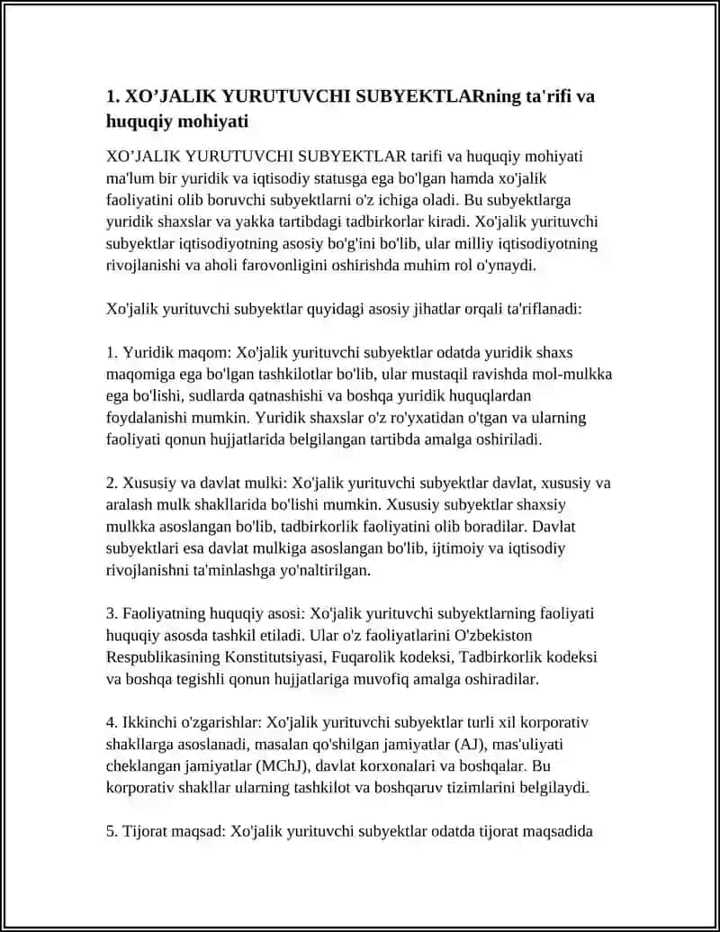 XO’JALIK YURUTUVCHI SUBYEKTLAR 3