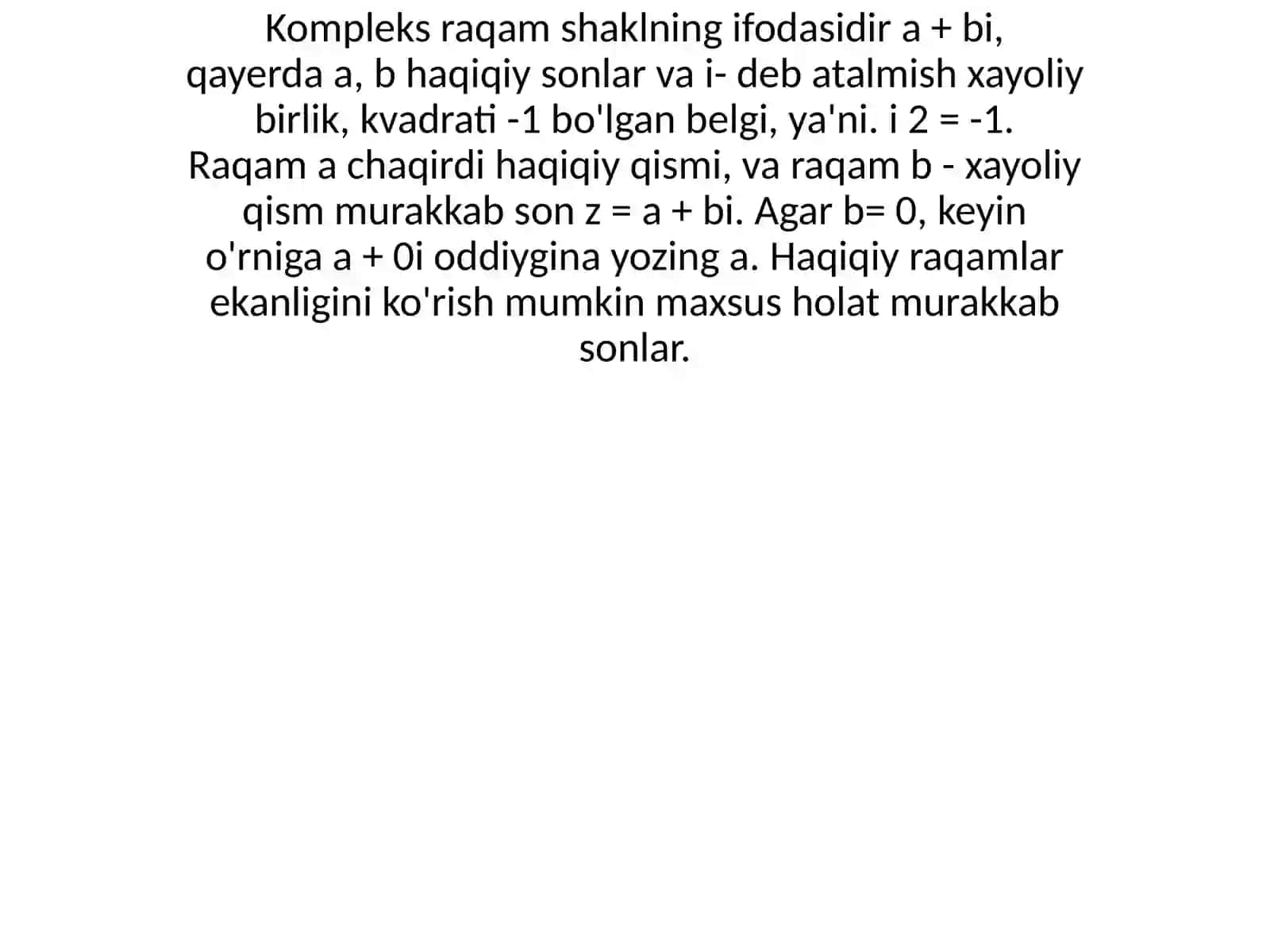 Kompleks raqamshak 3