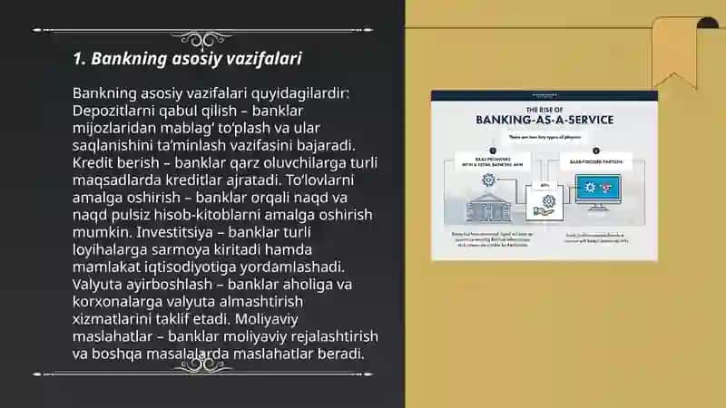 Bank va bank faoliyati tushunchasi 3